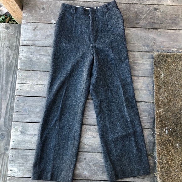 Woolrich men’s/women’s vint grey wool trousers - Picture 2 of 7